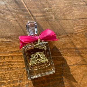 Juicy Couture Perfume Bottle with Pink Ribbon